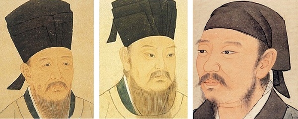 성리학사에서 ‘정자(程子)’ 혹은 ‘정자(程子) 형제’라고 불리는 형 정명도(왼쪽)와 동생 정이천(가운데). 오른쪽은 순자.