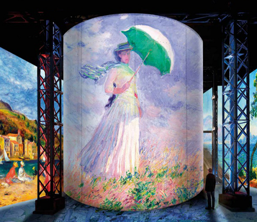Culturespaces Digital - Atelier des Lumières – Monet, Renoir, Chagall, 2020 - Directors : G. Iannuzzi - R. Gatto - M. Siccardi - Sound track L. Longobardi - © Gianfranco Iannuzzi.