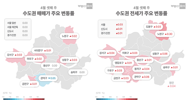 서울 아파트값 5주 연속 보합…전셋값은 5개월 만에 오름폭 확대