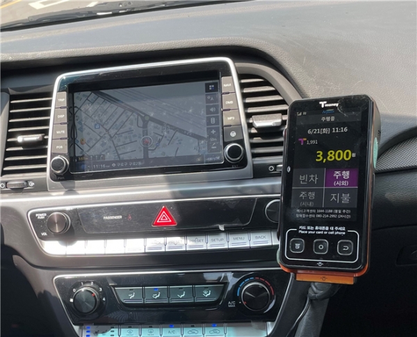 GPS 기반 택시 앱미터기. [서울시 제공]